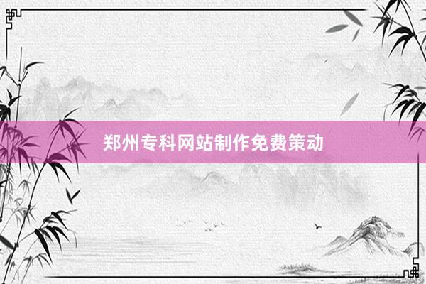 郑州专科网站制作免费策动