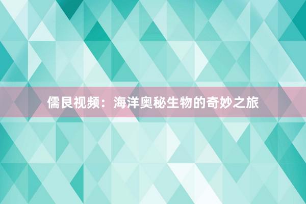 儒艮视频：海洋奥秘生物的奇妙之旅